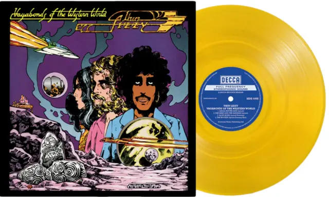 Thin Lizzy - Vagabonds of the Western World ExclYellow Vinyl LP SIGNED Eric Bell