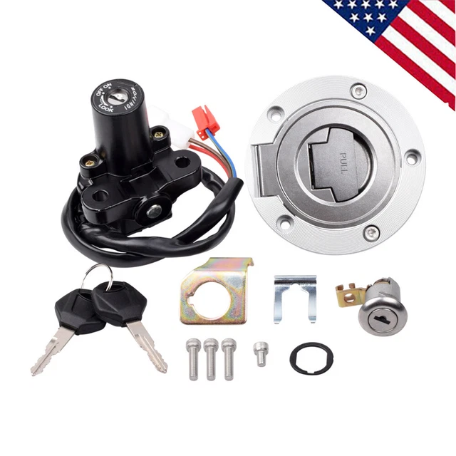 IGNITION SWITCH LOCK Set Gas Cap & Key For Yamaha YZF R1 20042015 R6