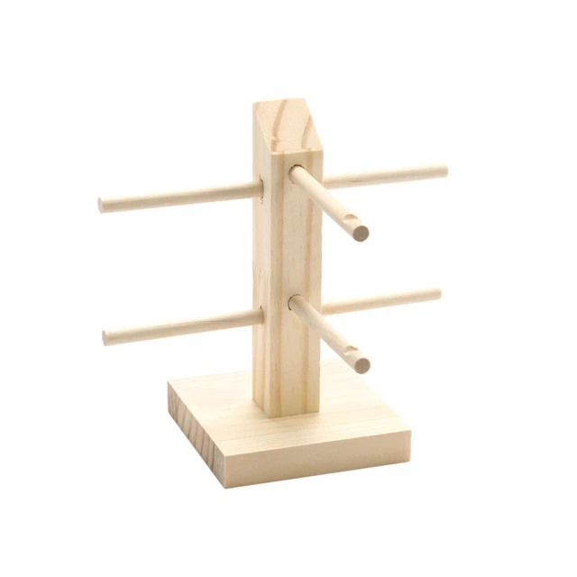 PandaHall Présentoir à Lunettes En Bois 2 Rangs - Étagère Pour 6 Paires De Lunettes De Soleil