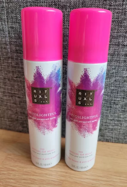 2x Rituals The Ritual of Holi Delightful Deo Deospray 24h Anti Perspirant Spray