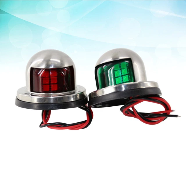 MiOYOOW Boot Navigatielicht – Rood/groen, LED, IP67 Waterdicht, 12V, 225° Zicht, Voor Kajak, Sloep En Kano