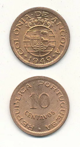 Portugal Angola [M24] - 10 Centavos 1949 UNC