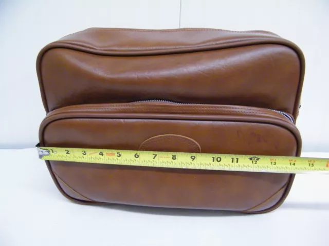 Vintage Brown Carry On Luggage Suitcase Overnight Bag