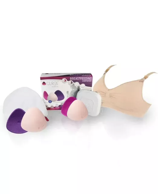 Curve Breastfeeding Bra starter kit | Nude Small