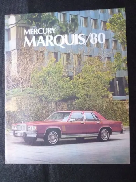 1980 Mercury MONARCh/Marquis/Meteor/Brougham Automobile Dealer Sales Brochure