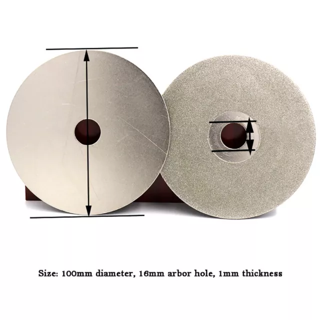 4" in Diamond Grinding Disc Flat Lap Disk Grit 36-3000 Lapidary Tools for Stone 2