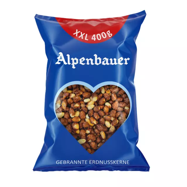 Alpenbauer Arachidi Tostate Cuori di Nocciole XXL 400g
