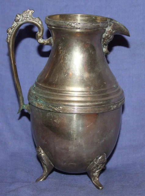 Silver Plated Footed Cold Water Pitcher by Leonard Silver Mfg Co. -   Canada