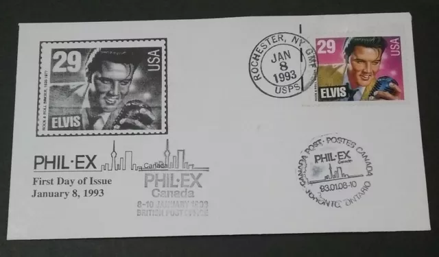 Kerryyw, USA Cover Elvis Presley,Phil-ex,Fdc Toronto Exibition  cancel lot #US2