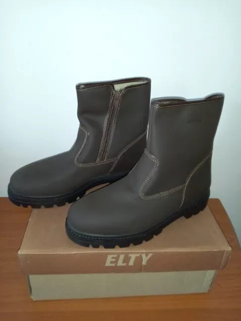 ELTY Chaussures  homme bottes fourrées homme marron 41 neuves