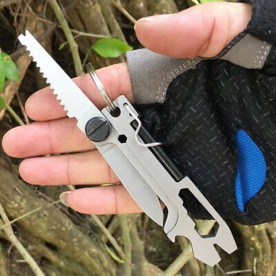 14 in 1 Pocket Knife Portable Outdoor Survival Multifunction Tool Card EDC Blade