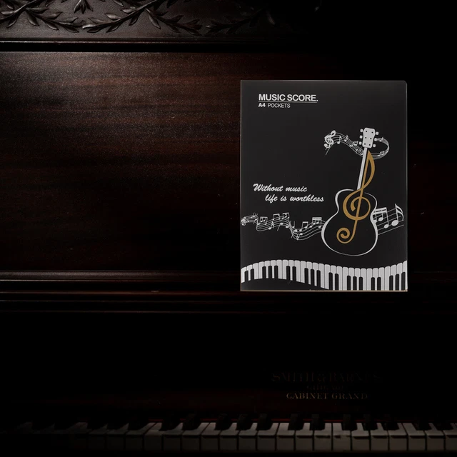 Pratica cartella file musicali, cartella note, organizzatore documenti musicali