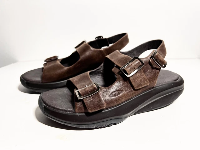 MBT EUC Brown Leather Salama Fitness Toning Walk Sandal Shoe 41 2/3 EU 10.5 US MBT EUC Brown Leather Salama Fitness Toning Walk Sandal Shoe 41 2/3 EU 10.5 US