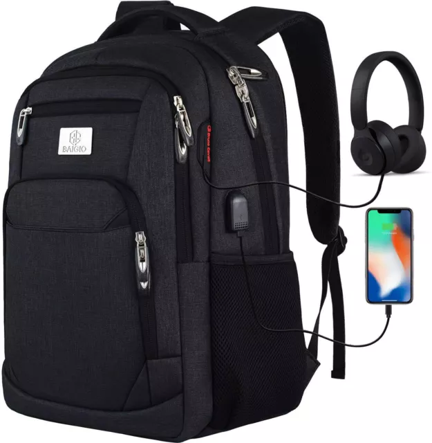 BAIGIO Herren Freizeit Rucksack Jungen Wasserdicht Sport Arbeit Schultasche Bag