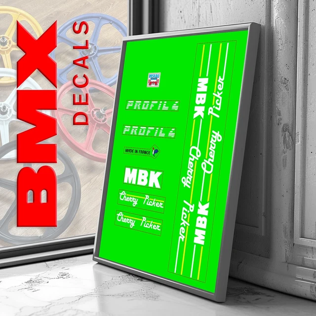 Stickers repro BMX Vintage decals MBK WINNER s Stickers repro BMX Vintage decals MBK WINNER s