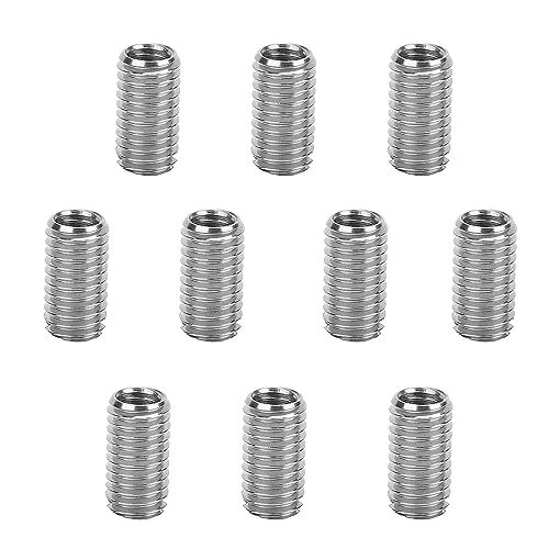 Set di 10 Inserti Filettati M8 a M6 in Acciaio Inox - Dadi di Riduzione (T0b)