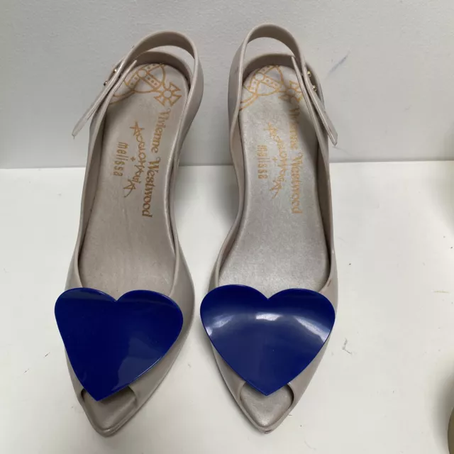 Vivienne westwood Shoes x Melissa Shoes Lady Dragon With Heart Shoes Uk Size 6.