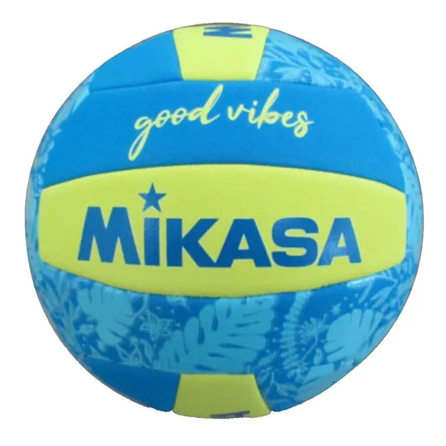 Mikasa Good Vibes BV354TV(-GV-YB) Beach Volleyball Training Ball Sz 5 Blue Yellow