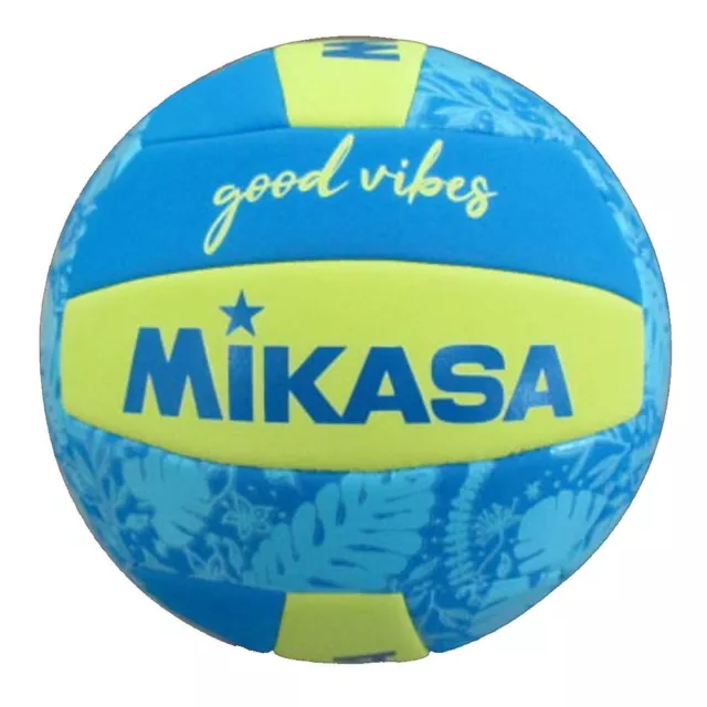 Mikasa Good Vibes BV354TV(-GV-YB) Beachvolleyball Trainingsball Gr 5 blau gelb