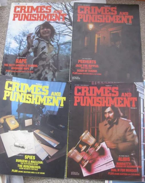 4 x Crimes and Punishment magazine Issues 9 10 17 27