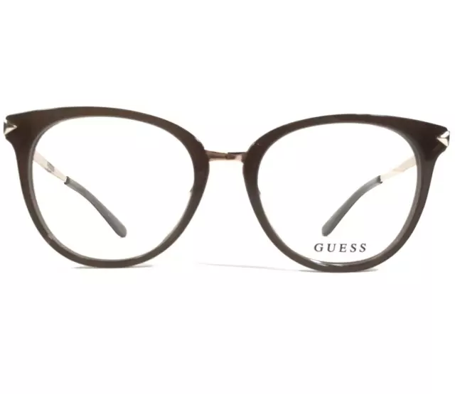 Guess Eyeglasses Frames GU2753 045 Brown Gold Round Full Rim 51-17-140