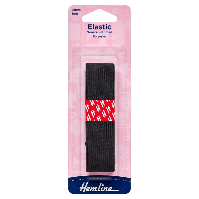 Hemline Allzweck Strick elastisch: 1m x 25 mm