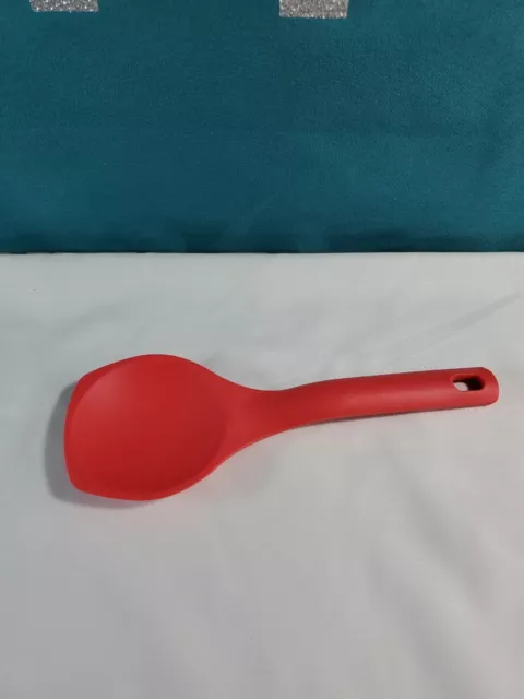 Tupperware Red Rice Server Spoon Scraper 8" Long New