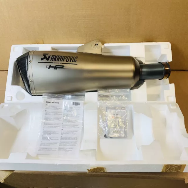 BMW R1200R R1200RS Akrapovic Titanium Exhaust Muffler End Can Silencer