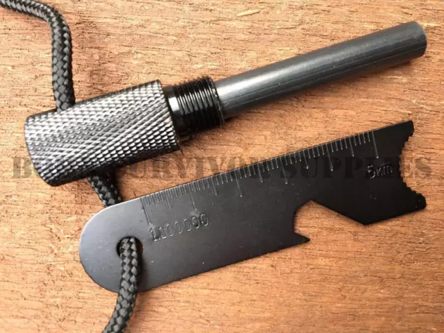 LARGE ARMY FIRESTEEL - Knife Sharpener & Glass Breaker Bushcraft Fire Starter 3