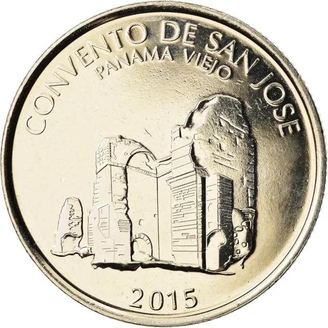 [#784120] Monnaie, Panama, Couvent de San José, 1/2 Balboa, 2015, SPL, Copper-Ni