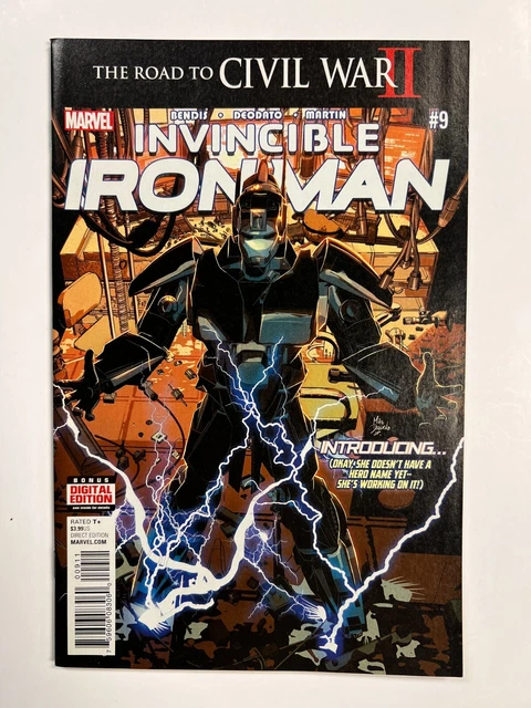 Invincible Iron Man #9 1st Full App Riri Williams Marvel Comics 2016 VF