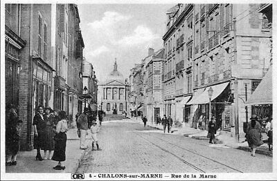D51 - Chalons Sur Marne < Vue Animee De La Rue De La Marne