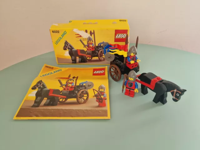 Lego vintage set Legoland Castle 6022 Horse Cart, 100% complete with box and ins