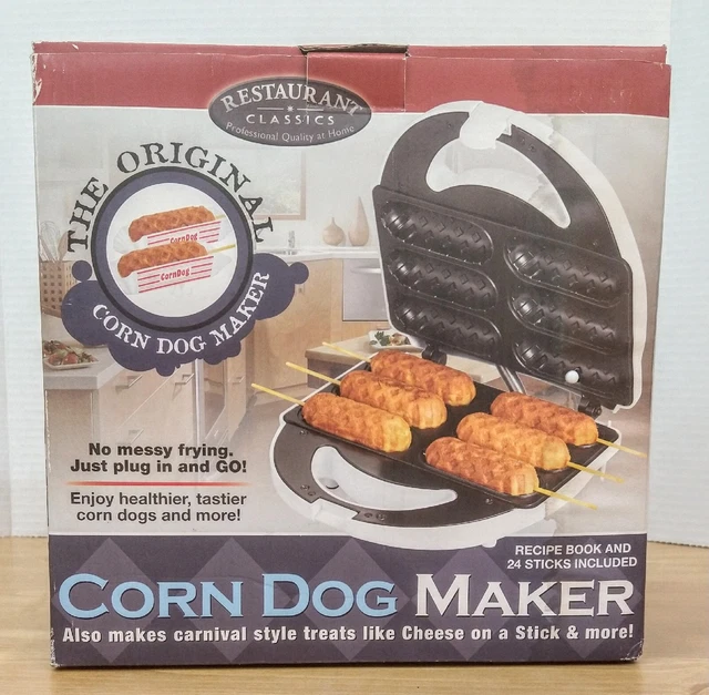 Restaurant Classics The Original Corn Dog Maker Carnival Treat Style No Mess