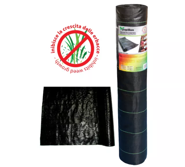 Telo pacciamatura pesante antiradice anti radice erbacce orto nero 100gr