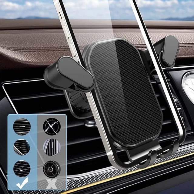 CellPhone Clip Gravity Auto Phone Holder Car Phone Holder Air Vent Mount 3