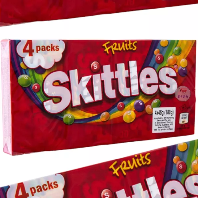 SKITTLES FRUIT Full Box 36 Packs RETRO SWEETS CANDY CHEWY FRUITY