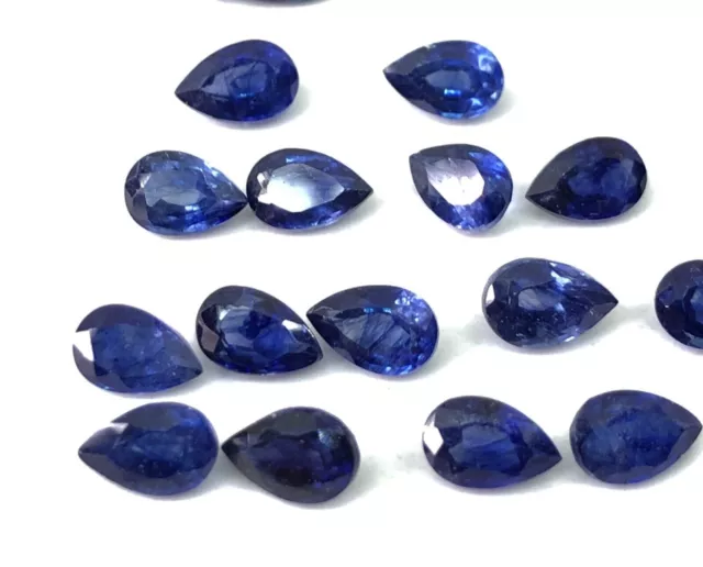 Blue Sapphire Pear Shape Cut Faceted Size 4x3mm-12x10mm Stone Best item of shop