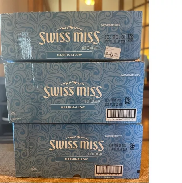 50 sets of 2 pack (100) Swiss Miss Classics MARSHMALLOW Hot Cocoa Mix 4.38 OZ