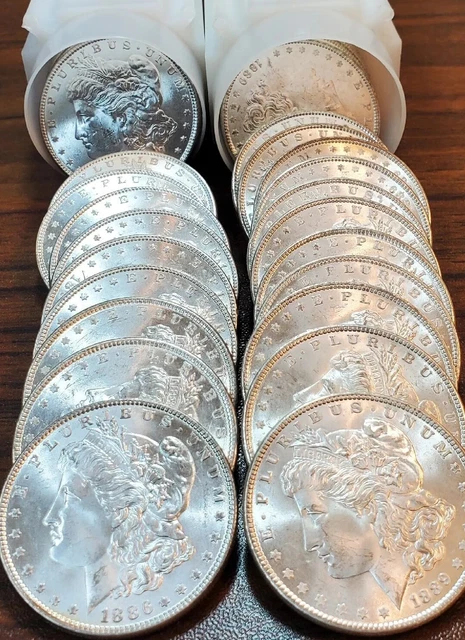 *One* Choice Bu Ms++ Mint Fresh Morgan Silver Dollar Coin From Original Roll *One* Choice Bu Ms++ Mint Fresh Morgan Silver Dollar Coin From Original Roll