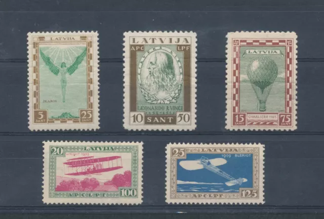 1932 Latvia - Air Mail - Pro Funds Aid to Aviation - Leonardo da Vinci - n . A1