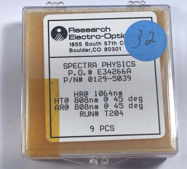 REO Harmonic Separator HR 1064nm, HT 808nm 1/2" dia. #32