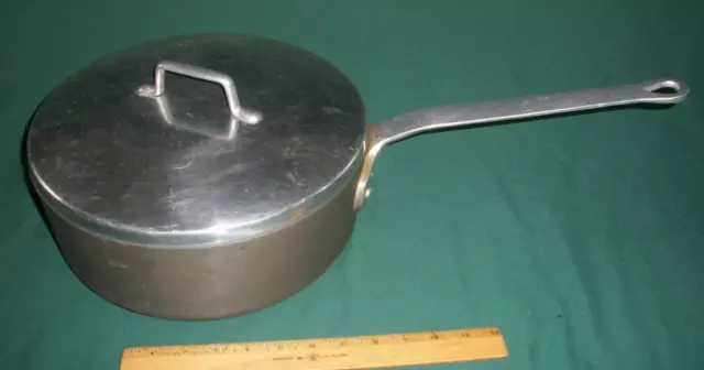 Rare Large 6 Qt /12” Magnalite GHC Professional Anodized Aluminum Saucepan & Lid