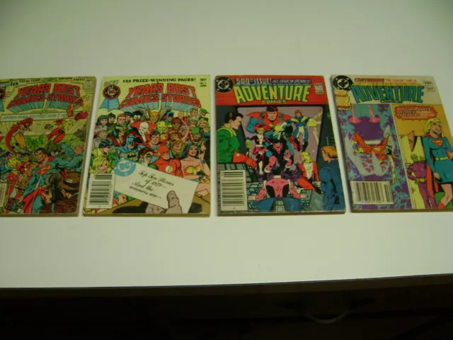 1980-83 DC Blue Ribbon Comic Digests, YEAR'S BEST+ADVENTURE COMICS, 4 mini books