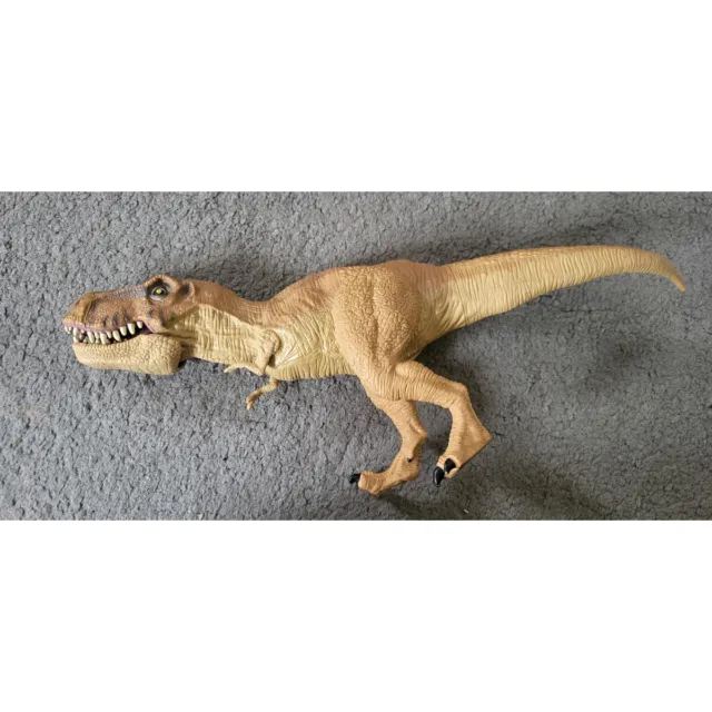 Jurassic World JW Brown Plastic Chomping T-Rex Dinosaur Action Figure