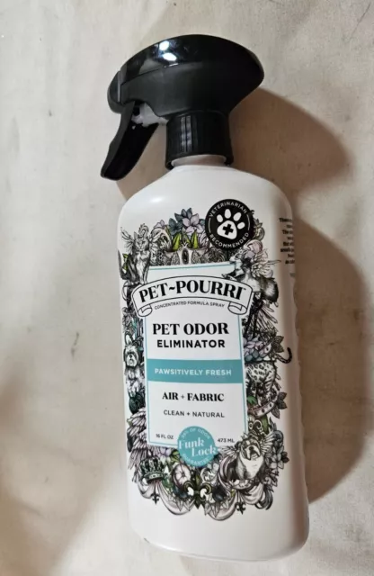 Pet-Pourri Pet Odor Air + Fabric Odor Eliminator Spray 16 oz