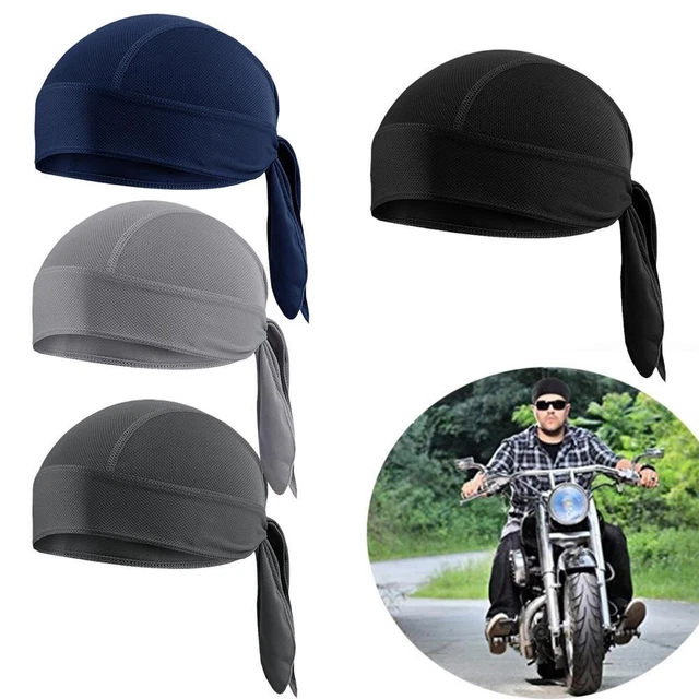 Cycling Cap Dew Rag Doo Rag Du Rag Sweat Wicking Beanie F3G5 Skull For Men F2P7