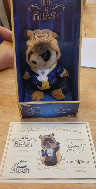 Oleg Meerkat Limited Edition Disneys Beauty & The Beast. Beast Plush Bnib Gift
