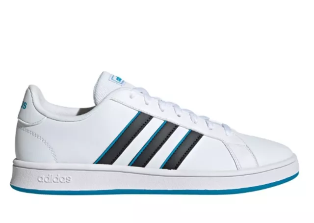 Chaussures Hommes adidas GV7152 Baskets Sportif Gymnastique Tennis Cuir Blanc