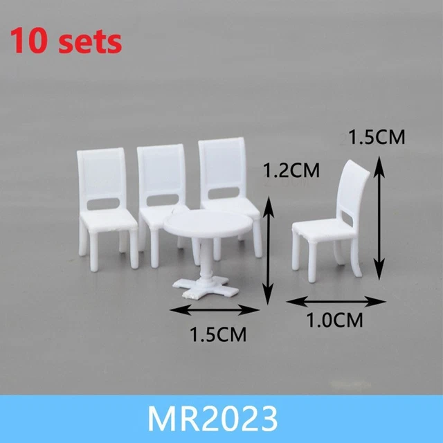 Meubles couleur blanche modèle 10 ensembles de tables et de chaises pour aména